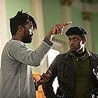 LaKeith Stanfield and Shaka King in Judas and the Black Messiah (2021)