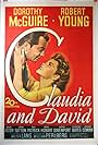 Robert Young and Dorothy McGuire in Claudia and David (1946)