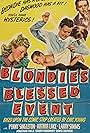 Arthur Lake, Larry Simms, Penny Singleton, Norma Jean Wayne, and Daisy in Blondie's Blessed Event (1942)