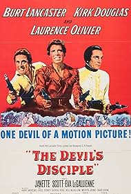 Kirk Douglas, Burt Lancaster, and Laurence Olivier in The Devil's Disciple (1959)