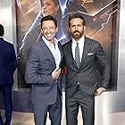 Ryan Reynolds and Hugh Jackman at an event for The Adam Project (2022)