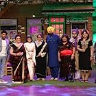 Paresh Ganatra, Helen, Asha Parekh, Upasana Singh, Kiku Sharda, Navjot Singh Sidhu, Sumona Chakravarti, and Kapil Sharma in The Kapil Sharma Show (2016)