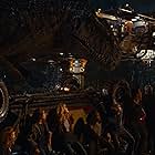 Jeff Goldblum, Laura Dern, Sam Neill, Bryce Dallas Howard, Chris Pratt, DeWanda Wise, and Isabella Sermon in Jurassic World Dominion (2022)