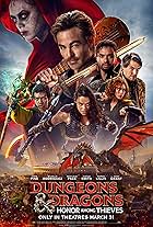 Hugh Grant, Michelle Rodriguez, Chris Pine, Daisy Head, Regé-Jean Page, Sophia Lillis, and Justice Smith in Dungeons & Dragons: Honor Among Thieves (2023)