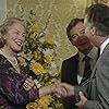 Paul Eddington, Miranda Forbes, and Derek Fowlds in Yes, Prime Minister (1986)