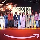 Kumaravel, Sunaina Yella, Naveen Chandra, Kanna Ravi, Srikrishna Dayal, and Malini Jeevarathnam at an event for Inspector Rishi (2024)