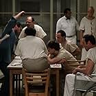 Jack Nicholson, Danny DeVito, Brad Dourif, Christopher Lloyd, Sydney Lassick, William Redfield, and Will Sampson in One Flew Over the Cuckoo's Nest (1975)