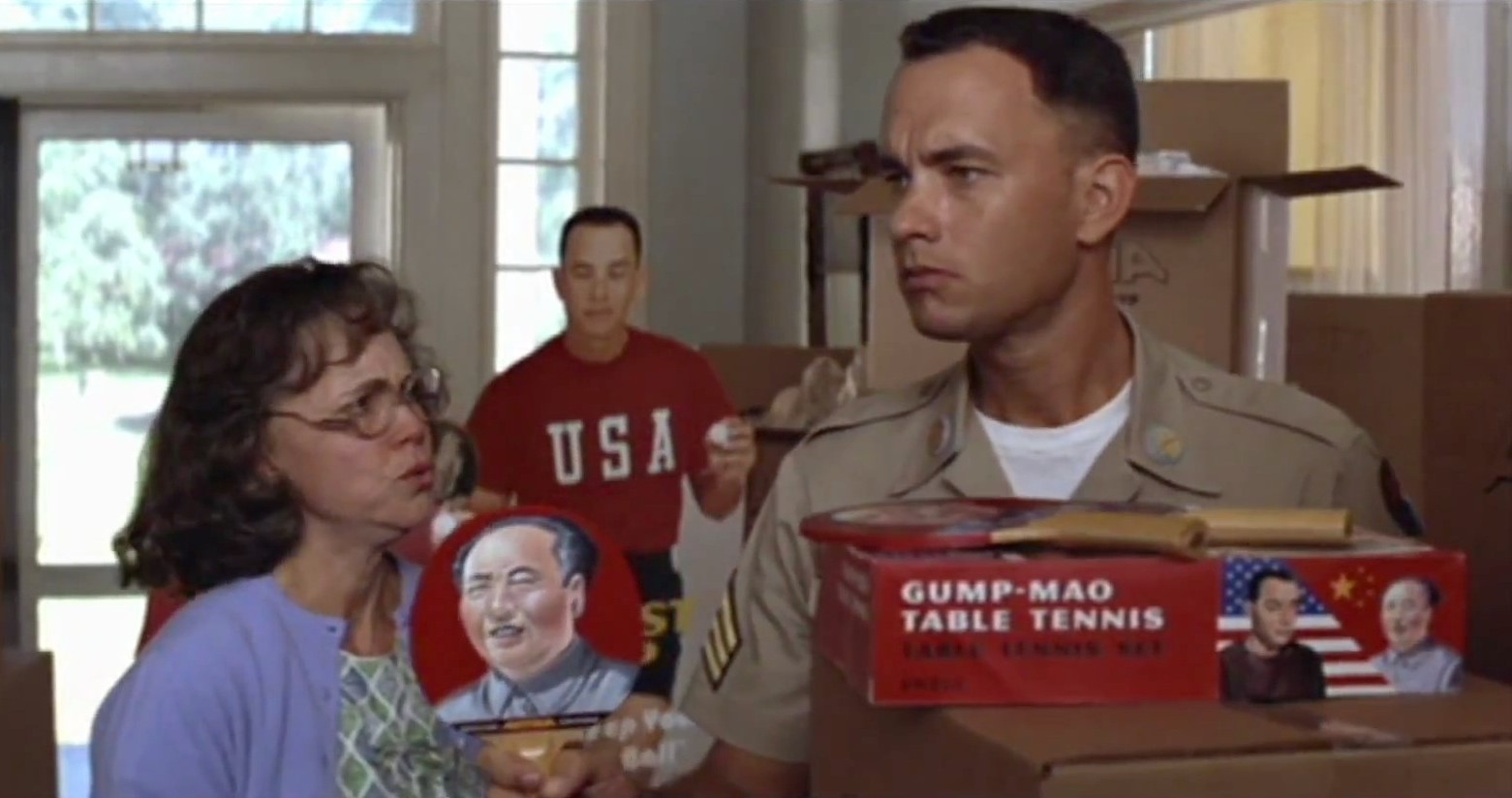 Tom Hanks and Sally Field in Forrest Gump (1994)