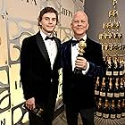 Ryan Murphy and Evan Peters at an event for Monster (2022)