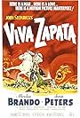 Marlon Brando, Anthony Quinn, and Jean Peters in Viva Zapata! (1952)