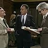 Paul Eddington, Doug Fisher, and Ian Lavender in Yes Minister (1980)
