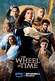 Rosamund Pike, Dónal Finn, Daniel Henney, Zoë Robins, Josha Stradowski, Madeleine Madden, and Marcus Rutherford in The Wheel of Time (2021)