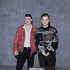 Sam Buchanan and Leo Woodall at Milan Fashion Week
