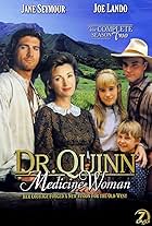 Jane Seymour, Chad Allen, Joe Lando, and Shawn Toovey in Dr. Quinn, Medicine Woman (1993)