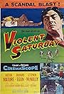 Victor Mature and Virginia Leith in Violent Saturday (1955)