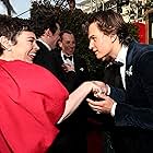 Olivia Colman and Ansel Elgort at an event for 2020 Golden Globe Awards (2020)