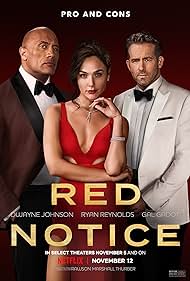 Ryan Reynolds, Dwayne Johnson, and Gal Gadot in Red Notice (2021)