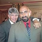 On the set of "Betrayal" with Eric Roberts and Marco Khan.