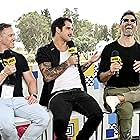 Tyler Hoechlin, Tyler Posey, and Jeff Davis at an event for Teen Wolf: The Movie (2023)