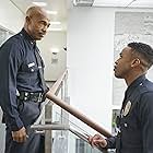 Michael Beach and Titus Makin Jr. in The Rookie (2018)
