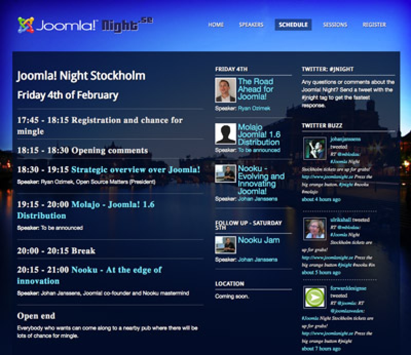 Joomla!® Night Stockholm