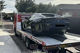 Ferrari impounded after driver clocked at nearly double the speed limit