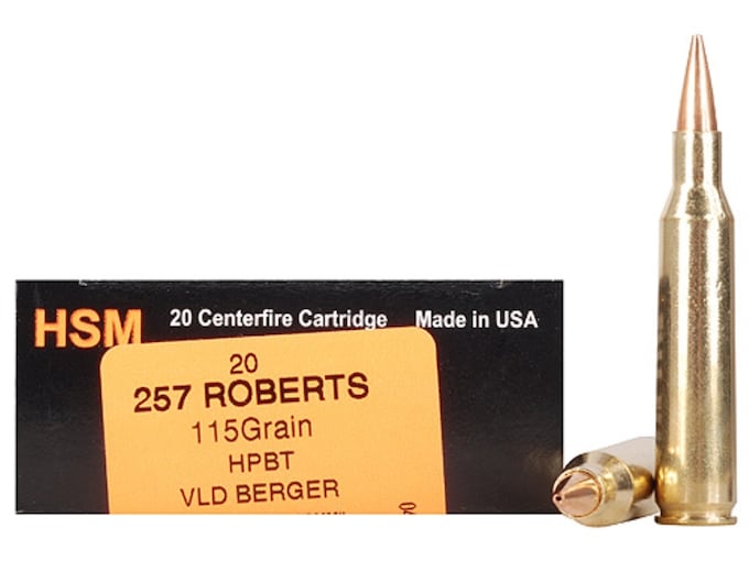 HSM Trophy Gold Ammo 257 Roberts ,HSM Trophy Gold Ammo 257 Roberts +P 115 Gr has become known as one of the top ammo makers in the country.