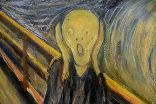 Classic art piece “The Scream” by Edward Munch