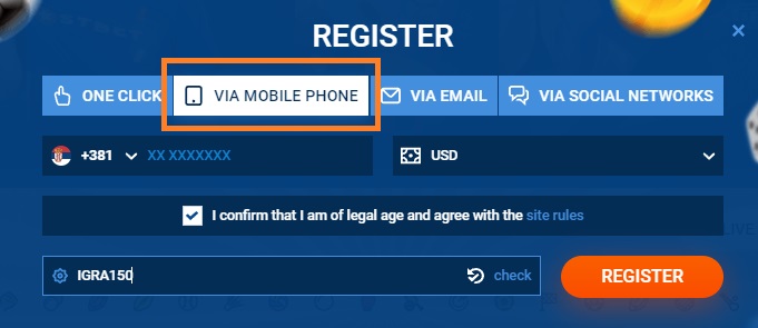 mobile phone registration