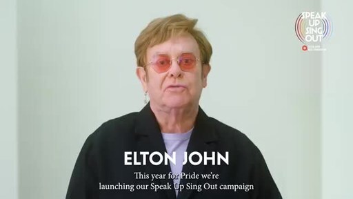 Elton John AIDS Foundation Launches "Speak Up Sing Out" Campaign to End LGBTQ+ Discrimination and Stigma with a Chance to Meet Elton John and David Furnish in New York City during Pride Month