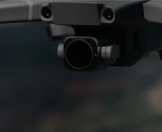closeup of a drone in flight
