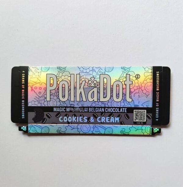 PolkaDot Cookies & Cream Magic Mushroom Belgian Chocolate Bar