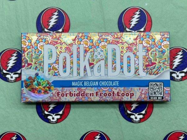 Buy PolkaDot Forbidden Froot Loop Magic Mushroom Belgian Chocolate Bar