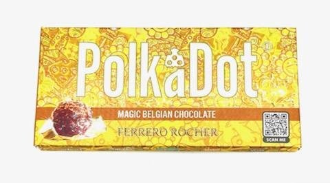 PolkaDot FERRERO ROCHER Magic Mushroom Belgian Chocolate Bar