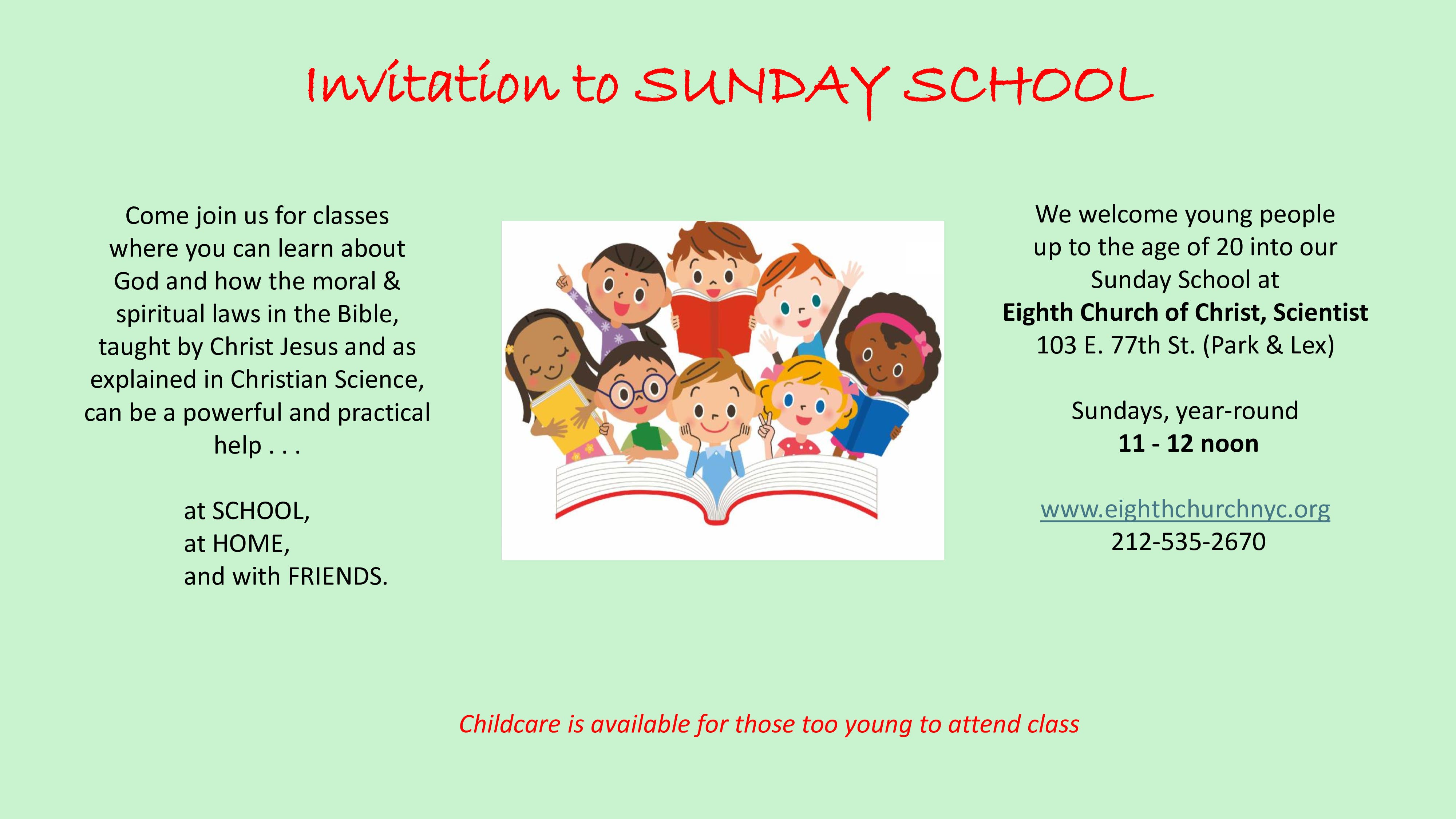 Invitation to Sunday School