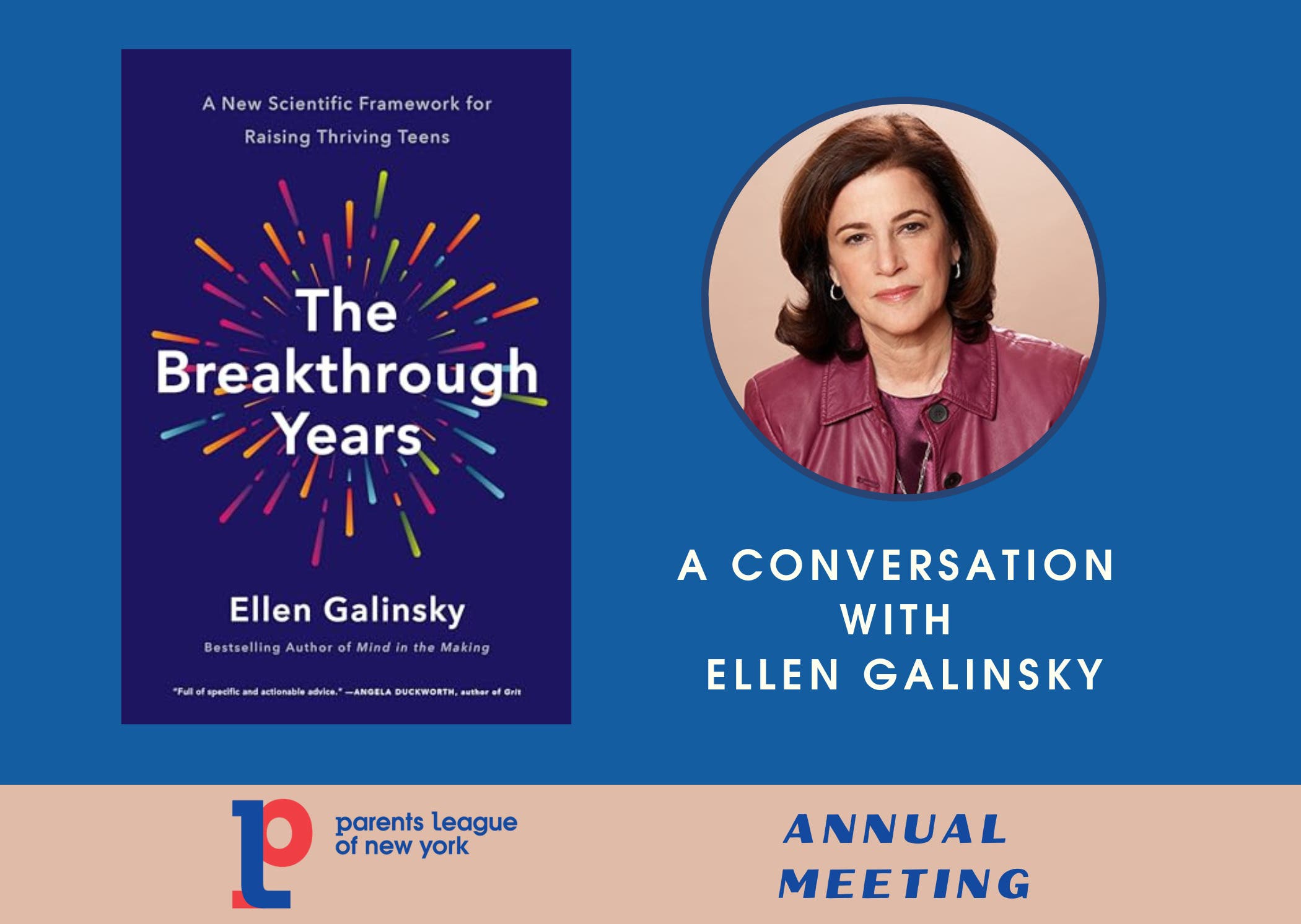 Annual Meeting and Book Talk: The Breakthrough Years
