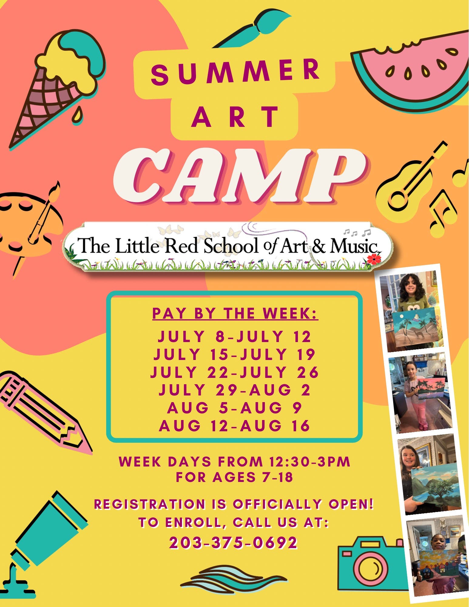 2024 Summer Art Classes Begin Soon! Sign Up NOW!