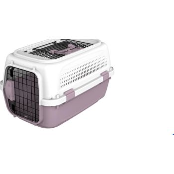  PAWSITIV MARCO POLO 1 - CARRIER WITH SKYLIGHT TOP DOOR FOR CAT & SMALL DOG - PURPLE 
