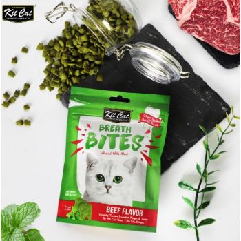  Breath Bites Cat Treats  Beef Flavor 60g 