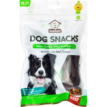  Howbone Dog Snack -Small Bone 270g (15pcs/Pack) - Beef Flavour 