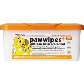  Petkin Paw Wipes - 100ct 