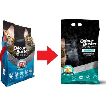  Odour Buster Multi Cat Clumping Litter 12kg 