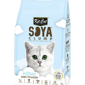  Kit Cat Soybean Litter Soya Clumping Litter Kitten Baby Powder 7L 