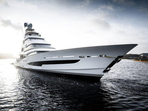 Royal Huisman Project 406 yacht launch