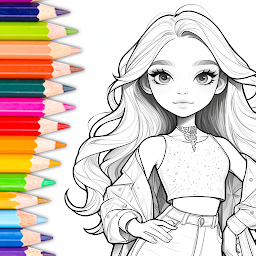 Slika ikone Doll Color: Princess Coloring