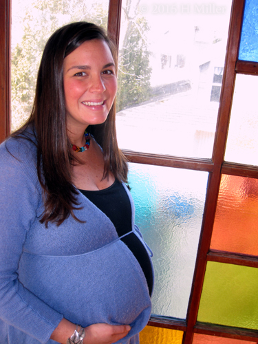 Pregnant-Nine-Months-In-Front-Of-Stained-Glass-500px