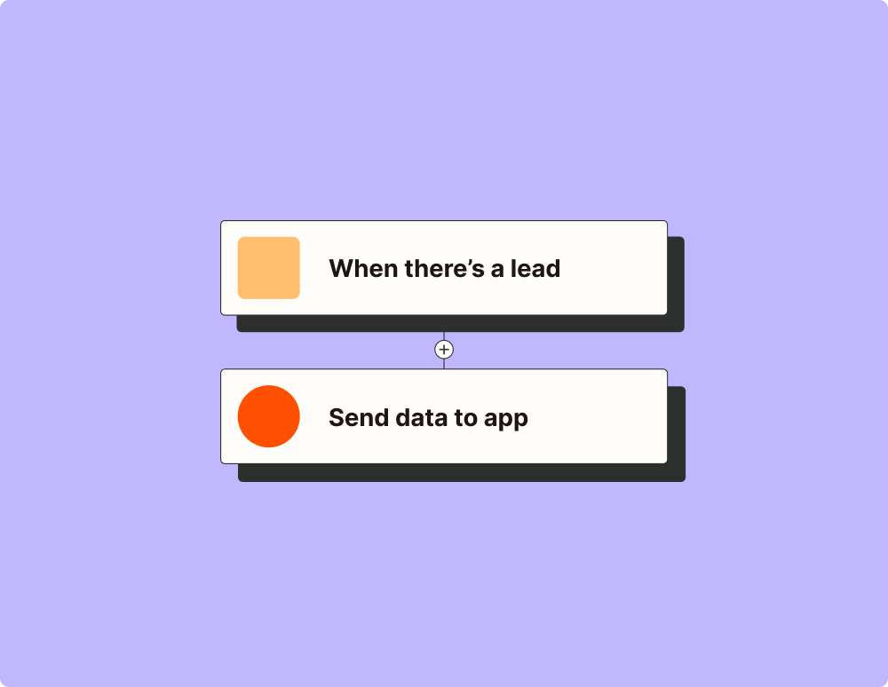 An illustration representing how to automate lead management with Zapier.