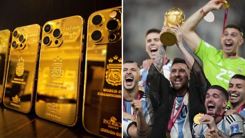 Lionel Messi Gold iPhones