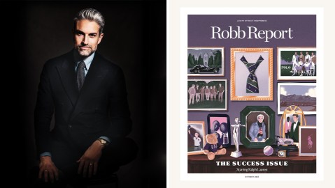 Paul Croughton; Robb Report October 2023 issue cover