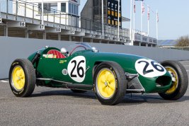 A 1957-58 Lotus-Climax Type 12 race car.